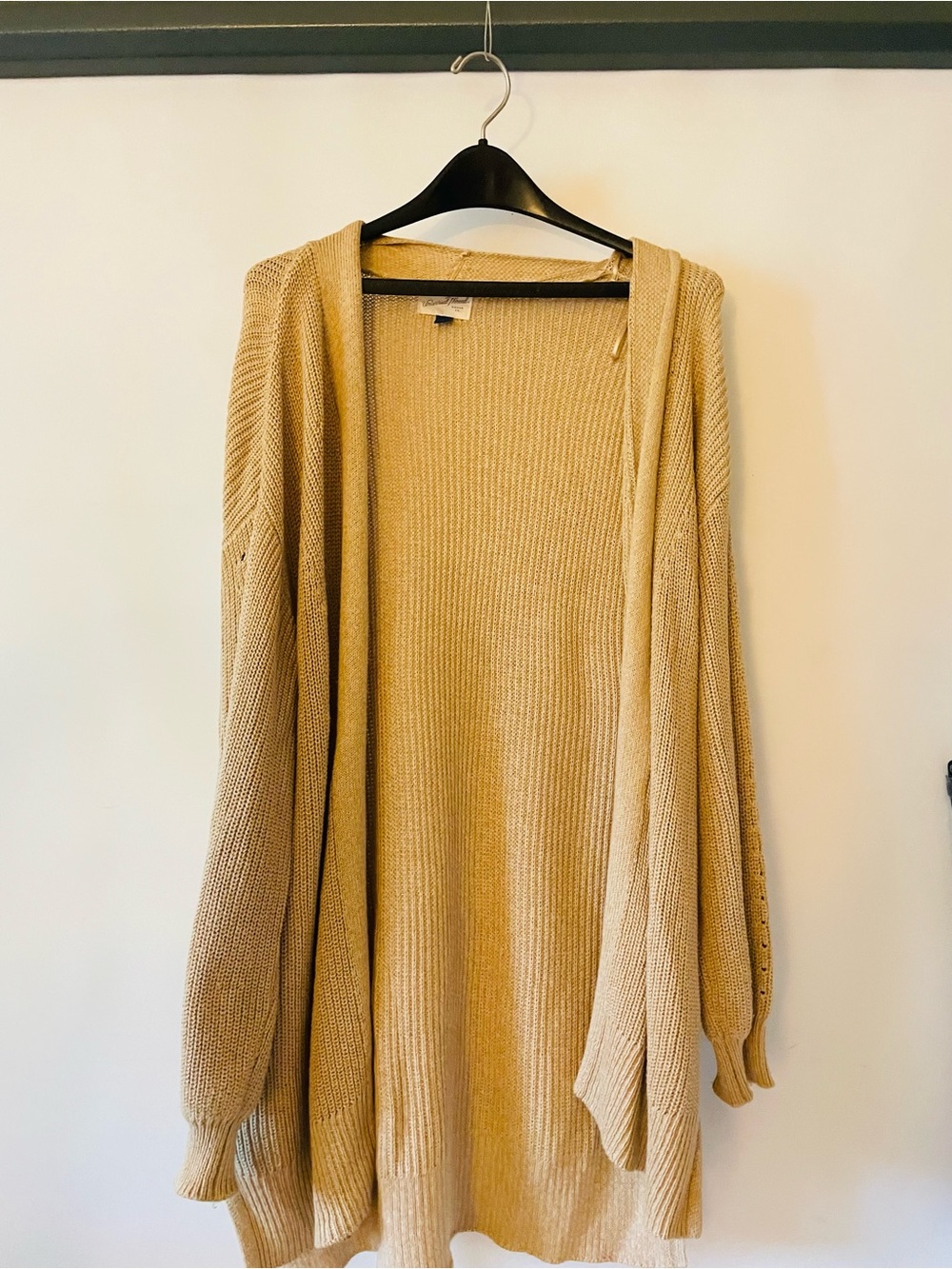 Universal Thread Open-Front Knit Cardigan - Tan Size M